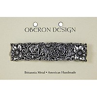 Wildflower Hair Clip, Hand Crafted Metal Barrette Made in the USA with a medium 70mm Clip by Oberon Design