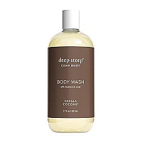 Deep Steep Coconut Oil Body Wash, Vanilla, 17 Fluid Ounce