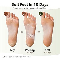 Foot Peeling Mask Set By Purederm - Exfoliating Foot Peel Spa Mask For Baby Soft Skin W/Sunflower Seed Oil & Lemon Extract - For Men & Women - Removes Dead Skin & Calluses In 2 Weeks, Pack of 3