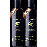 Tan Physics True Color (2 pack) w/ 5 FREE pairs of application gloves, Sunless Tanner