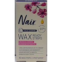 Nair Hair Remover Wax Ready-Strips 40 Count Face/Bikini (2 Pack)