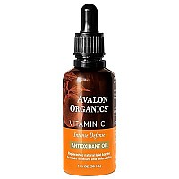 Avalon Organics Vitamin C Oil , Anti-Aging Serum with Essential Fatty Acids, Vitamin E, Hydrating & Brightening Serum, Helps Reduce Lines & Wrinkles