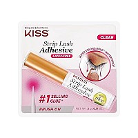 KISS Strip Eyelash Adhesive, Clear 0.176 Oz KPLGL01