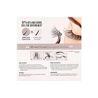 KISS Looks So Natural Trio Lash Medium Combo Pack, False Eyelashes with Tapered End Technology, 3D Lengths & Angles, Easy Grip Tray with Built-In Glue Pocket, 30 Trio Lashes in Short & Medium Lengths