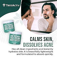 Treeactiv Acne Treatment Face Cream Moisturizer | Tea Tree & Salicylic Acid Lotion For Pimple, Blackhead, Whitehead, Milia Removal | Hydrating Facial Cream For Sensitive & Oily Skin | 90-Day Supply