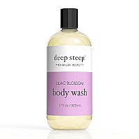 Deep Steep Argan Oil Body Wash, Lilac Blossom, 17 Ounce