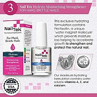 Nail Tek Hydrate 3, Moisturizing Strengthener For Hard And Brittle Nails, Conditions, Fortifies, Hydrates, and Protect Nails, On-The-Go Daily Nail Treatment, 0.5 Oz,1-pack