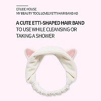 ETUDE HOUSE My Beauty Tool Lovely Etti Hair Band | A Cute and Lovely Tool To Keep Away Your Hair | Hair Band for Cleansing & Sleeping