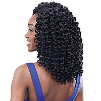 FreeTress Synthetic Hair Crochet Braids 2X Ringlet Wand Curl (1B)