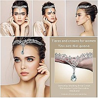 Wedding Bridal Women's Crystal Flower Decor Crown Headband Headdress Tiara