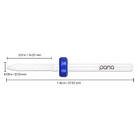 PANA 3/32 Under Nail Cleaner Ceramic White Nail Drill Bit for Manicure, Pedicure, and Acrylic (Grit: Medium - M, 1pc)