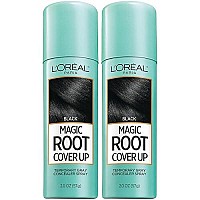 L'Oreal Paris Hair Color Root Cover Up Hair Dye Black 2 Ounce (Pack of 2) (Packaging May Vary)