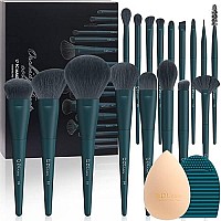 DUcare Makeup Brushes with Case 10Pcs Travel Makeup Brushset Women Gift Premium Synthetic Kabuki Foundation Blending Brush Face Powder Blush Concealers Eye Shadows with bag