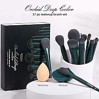 DUcare Makeup Brushes with Case 10Pcs Travel Makeup Brushset Women Gift Premium Synthetic Kabuki Foundation Blending Brush Face Powder Blush Concealers Eye Shadows with bag