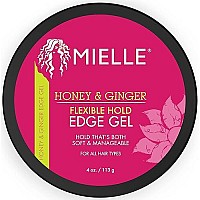 Mielle Organics Honey & Ginger Flexible Hold Edge Gel, 4 Ounces