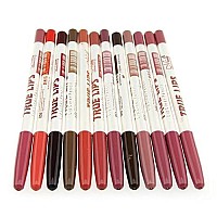 Sankuwen Waterproof Lip Liner Pencil, Pack Of 12