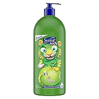 Suave Kids 3-in-1 Shampoo, Conditioner, Body Wash For Tear-Free Bath Time, Silly Apple, Dermatologist-Tested Kids Shampoo 3-in-1 Formula 40 oz