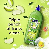 Suave Kids 3-in-1 Shampoo, Conditioner, Body Wash For Tear-Free Bath Time, Silly Apple, Dermatologist-Tested Kids Shampoo 3-in-1 Formula 40 oz