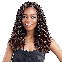 FreeTress Synthetic Hair Crochet Braids Water Wave Bulk 12 (6-Pack, 1)