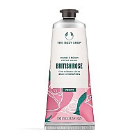 The Body Shop British Rose Hand Cream - Fresh Dewy Fragrance, On-the-Go Hydration & Protection - 1.0 oz