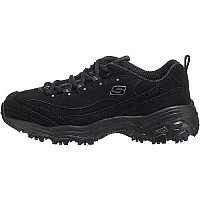 Skechers Womens Dlites-Play Fashion Sneaker, Blackblack, 75 Us