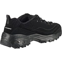 Skechers Womens Dlites-Play Fashion Sneaker, Blackblack, 75 Us