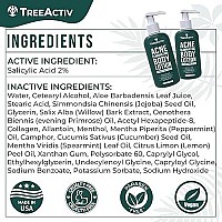 TreeActiv Acne Eliminating Body Lotion - Cucumber Mint Scent, 2% Salicylic Acid Moisturizer Lotion - Body Acne Treatment And Butt Acne Clearing Treatment for Women and Men, Non-GMO