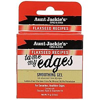 Aunt Jackie's Flaxseed Recipes Tame My Edge Smoothing Hair Gel for Smoother, Healthier Edges, Enriched with Flexseed, Argan and Grapeseed Oil, 2.5 oz