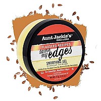 Aunt Jackie's Flaxseed Recipes Tame My Edge Smoothing Hair Gel for Smoother, Healthier Edges, Enriched with Flexseed, Argan and Grapeseed Oil, 2.5 oz