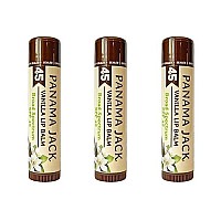 Panama Jack Sunscreen Lip Balm - SPF 45, Broad Spectrum UVA-UVB Sunscreen Protection, Prevents & Soothes Dry, Chapped Lips, Vanilla, 3-pack