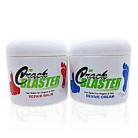 Crack Blaster Repair - Cracked Skin, Heel, Finger Healing Balm and Crack Blaster Revive Dry Skin and Body Cream