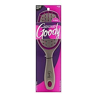 Goody Detangling Oval Hair Brush, Purple, and Grey - For All Hair Types - FlexiGlide Bristles Prevent Snags and Pull That Damage Your Hair - Pain-Free Hair Accessories for Women, Men, Boys, and Girls