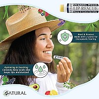 Zatural Neem Lip Rescue with L-Lysine (1) Lip Balm for Super Dry Lips