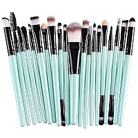 Cinidy 20 Pcs Makeup Brush Set Tools Make-Up Toiletry Kit Wool Make Up Brush Set (Gold)