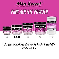 Mia Secret Professional Acrylic Nail System Pink Acrylic Powder 2 OZ