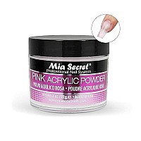 Mia Secret Professional Acrylic Nail System Pink Acrylic Powder 2 OZ