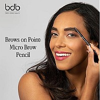 Billion Dollar Brows On Point Waterproof Micro Eyebrow Pencil - Raven Black, Super-fine and Self-sharpening Tip for Natural, Blendable Lines