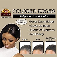 OKAY Colored Edges, Dark Brown, 2 Ounce