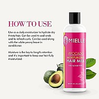 Mielle Organics Avocado Moisturizing Hair Milk for All Hair Types, Moisturizing Lotion for Dry & Thirsty Hair, 8 Ounces