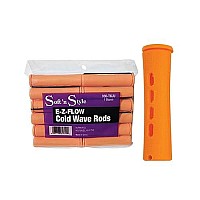 SOFT 'N STYLE Salon E-Z Flow Jumbo Cold Wave 12 Rods Tangerine HC-356TGJU