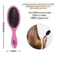 Wet Brush Original Detangler Hair Brush - Pink (Pack of 3) - Exclusive Ultra-soft IntelliFlex Bristles - Glide Through Tangles With Ease For All Hair Types - For Women, Men, Wet And Dry Hair