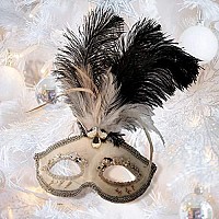 Awaytr 12-14 Inch (30-35Cm) Natural Ostrich Feathers Plumes Bulk Wedding Party Gatsby Table Centerpieces Decoration (10Pcs,Black)