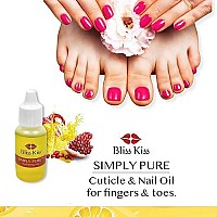 Bliss Kiss | Crisp Fragrance | Nail Oil Cuticle Dropper w/Vitamin E & Jojoba?Nail Strengthener Nail Growth Treatment for Brittle Peeling Breaking Thin Nails | 0.5oz |