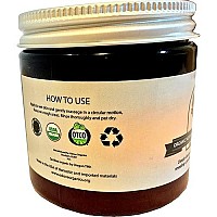 Organic Neem and Tumeric Facial Scrub by Oslove Organics-USDA certified, brightens and evens skin tone.