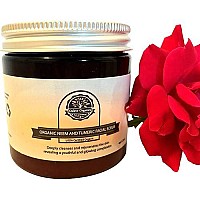 Organic Neem and Tumeric Facial Scrub by Oslove Organics-USDA certified, brightens and evens skin tone.