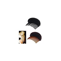 2Pices(1Black+1Brown) Women Bump It Up Volume Hair Base Styling Clip Stick Bum Maker Braid Insert Tool Do Beehive Hair Styler Party Hair Accessories with Comb