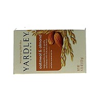 Yardley London Moisturizing Bar Oatmeal & Almond with Natural Oats 4.0 oz (Pack of 5)