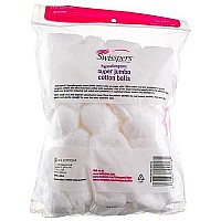 Swisspers Super Jumbo Cotton Balls, 100% Cotton, 70 ea (Pack of 4)