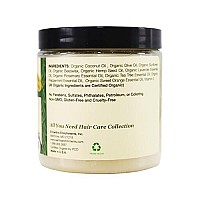 Earth's Enrichments Organic Pomade - Hair Food for Growth, Contains Tea Tree, Rosemary, Lavender Oil, Natural Grease for Thick, Straight, Curly, Wavy, Thin Hair, Women, Men, Kids, USDA, 8oz