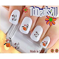 Holiday Halloween - Trick or Treat Ghost Pumpkin WaterSlide Nail Art Decals - Salon Quality! Made in USA